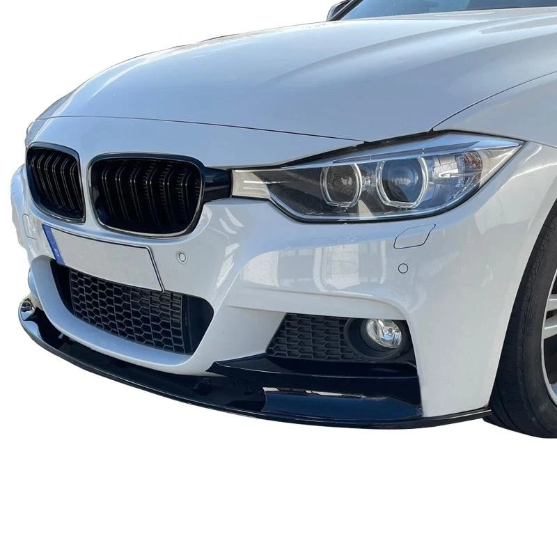Front Spoiler Lippe schwarz glänzend ABE passend für Stoßstange BMW 3er F30 F31 - Bild 2 von 4