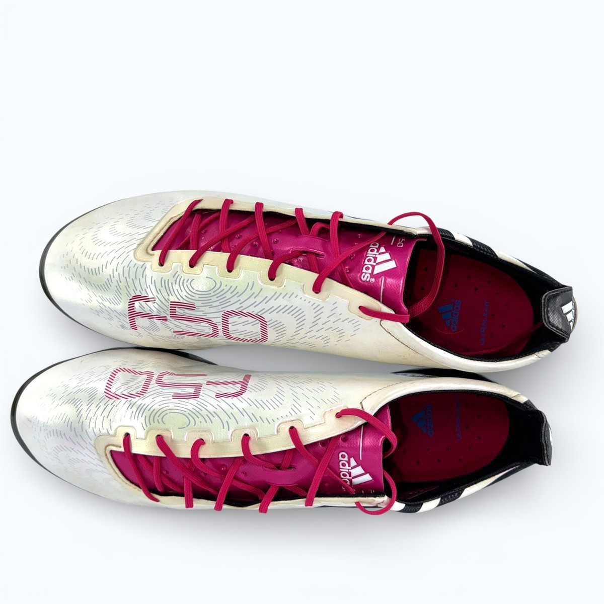 Adidas F50 Adizero Elite SG US11.5 UK11 White Men's Cleats Soccer