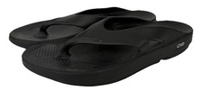 OOFOS Original Black Recovery Sandals Thong Flip Flops Mens Size 10 woman  s 12