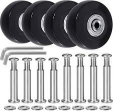 Luggage Suitcase Replacement Wheels 50mm Diameter 1 7/8 inch Wear-Resistant Mute