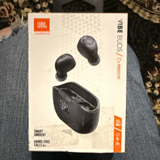 JBL Vibe Buds True Wireless Bluetooth In-Ear Earbuds Built-In Mic Case Black NEW