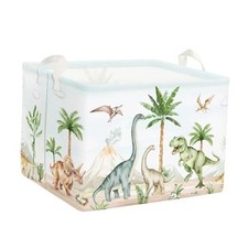 Large Dinosaur Kid Storage Basket Baby Laundry Hamper Palm 40 30 30 cm Volcano