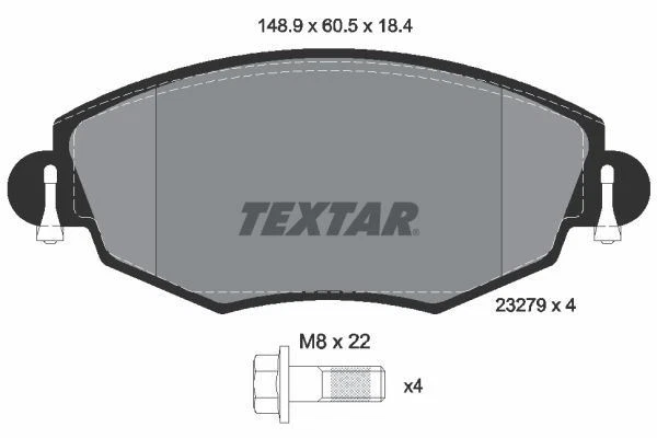 TEXTAR Brake Discs & Pads Front Braking Set Fits Ford Mondeo Jaguar X-Type - Image 4 of 4