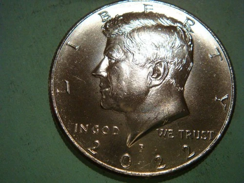 Very nice 2022 P Kennedy Half UNC - actual coin in pic