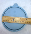 Lot of 2 Vintage Tupperware A-Tab Replacement Lids 4.5" Country Blue #215 — photo 5