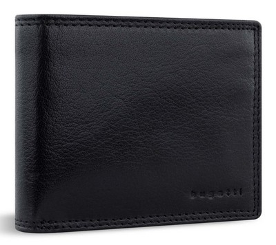 bugatti Savona Wallet With Flap 8CC Geldbörse Black schwarz Neu