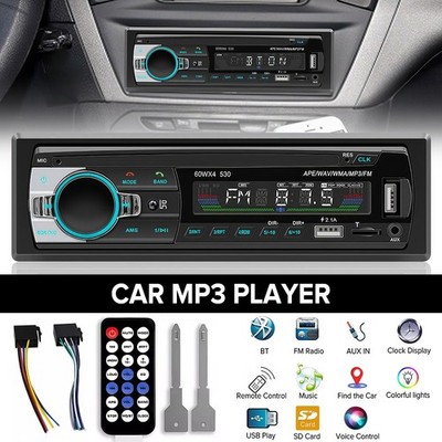 Vintage Car FM Radio MP3 Player Bluetooth USB Classic Stereo Audio Receiver AUX