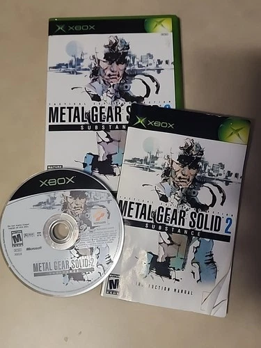Metal Gear Solid 2: Substance (Original OG Xbox, 2002) Complete