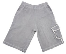 Boy's Hanna Andersson Gray White Cargo Knit Shorts Pull On 100 Cotton 7 or 120