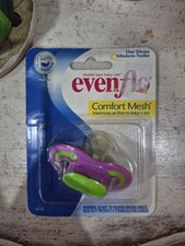 Vintage Evenflo New Oldstock Orthodontic Pacifier Comfort Mesh Clear Silicone