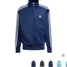 Adidas Navy Jacket - Size L, Comfortable Training Set