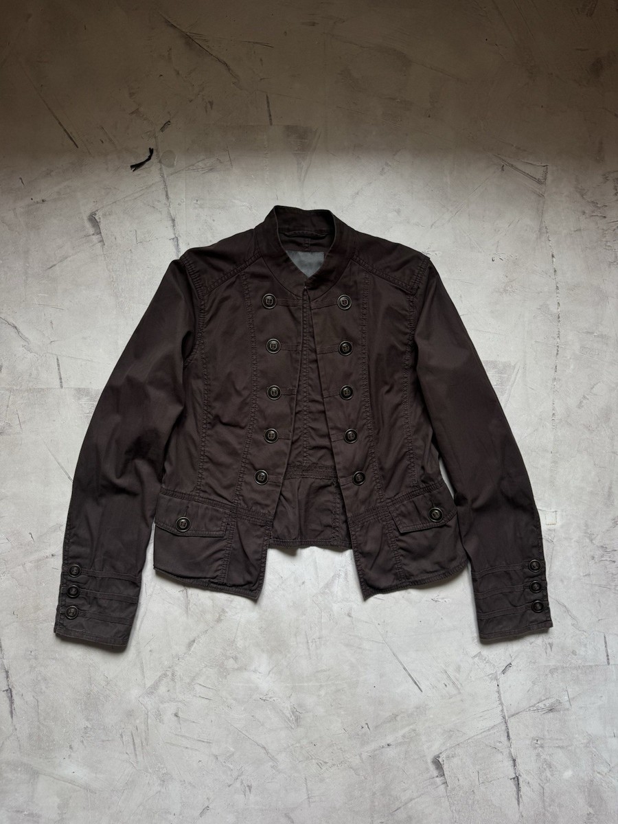 Mexx Napoleon Gusar Tripp Nyc Brown Jacket Size 46 Avantgard Y2k