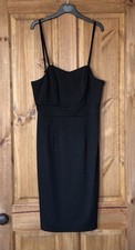 Short strappy LBD little black dress, M 8 10 Grace Karin