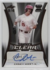 2020 Leaf Trinity Clear Auto 39/40 Casey Martin #CA-CM1 Auto 0n64