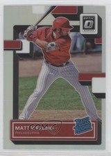 2022 Panini Donruss Optic Rated Rookie Holo Prizm Matt Vierling #85 07rd