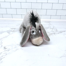 VINTAGE Disneyworld Winnie the Pooh EEYORE 10" Plush STUFFED ANIMAL TOY 1980's