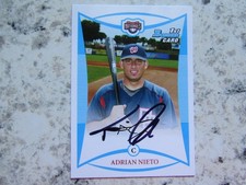 Nationals Adrian Nieto Signed Autographed 2008 1st Bowman Card Mint