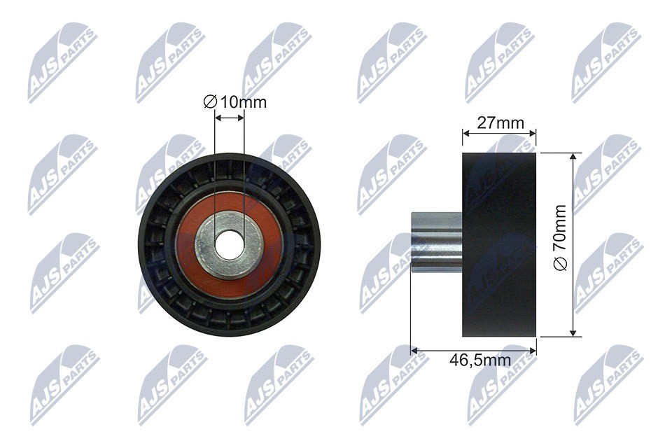 TENSIONER PULLEY VRIBBED BELT RNK-RE-038 FOR RENAULT LAGUNA/Grandtour SAFRANE