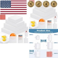 540 pcs Moving Dish Packing Supplies, 290 Cushion Foam Pouches and Sheets, 4 Siz