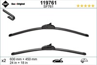 Wischblatt Scheibenwischer DAS Original SET SWF 119761 FüR Mazda C2 KIA CEE C3 2