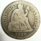 1888 Seated Liberty Dime Exact Coin Imaged #SL287