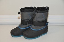 Cat and Jack Thermolite Kids Boys Blue Snow Boots Sz 3