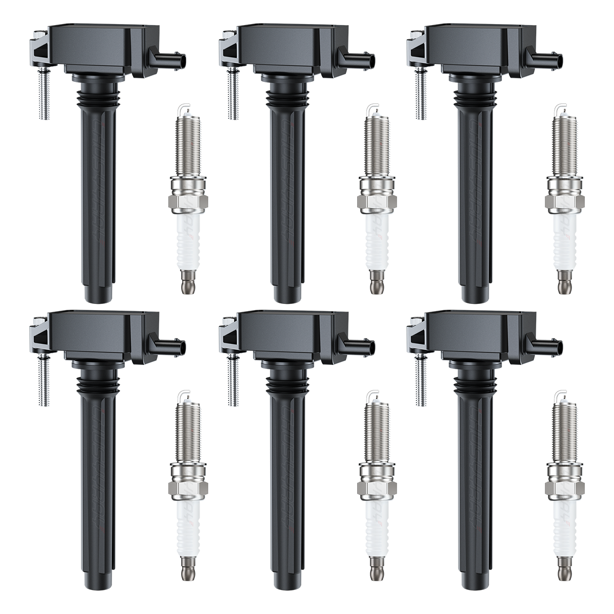 6PCS Ignition Coils and 6PCS Spark Plugs for Chrysler Jeep Dodge Ram 3.6L UF648