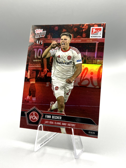 Topps Now Bundesliga 2025/26 Finn Becker /5 Card 036 1. FC Nürnberg