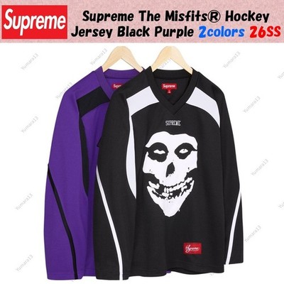 Supreme The Misfits  Hockey Jersey Black Purple 2colors 26SS