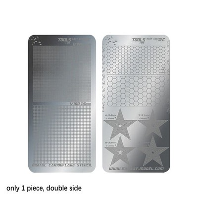 T06A03 Stainless Steel Masking Sheet Easy Cutting Type Board Hobby Tools Dty