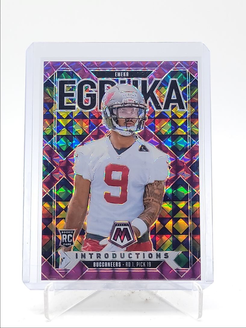 EMEKA EGBUKA 2025 MOSAIC INTRODUCTIONS ROOKIE PURPLE MOSAIC RC /49 Q4407