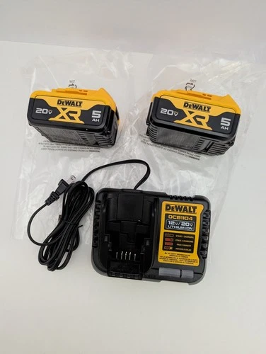 New XR OEM DeWALT 20V Volt Max DCB205-2C 2 DCB205 Batteries & 1 DCB1104 Charger