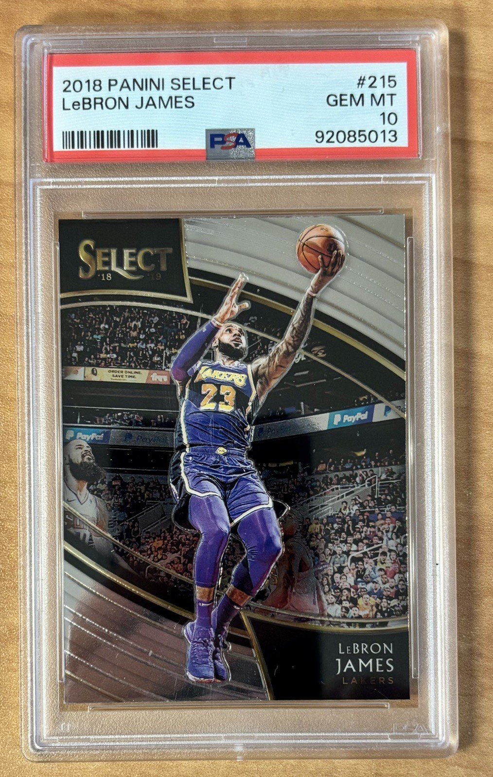 Lebron James PSA 10 🔥2018-19 Panini Select Courtside #215 GEM MINT LA Lakers 🔥