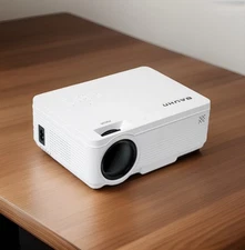 BAUHN HD LCD PROJECTOR- 1080 Home Theater- Full HD Projector- White- New In Box