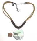 Lia Sophia Mother of Pearl Beaded Corded Pendant Necklace 19.4g — photo 2