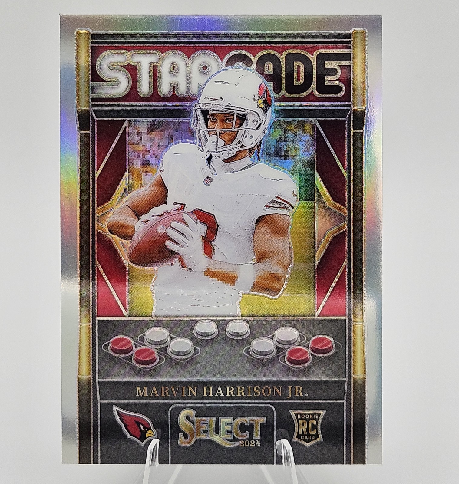 Marvin Harrison Jr. Starcade Rookie 2024 Panini Select Case Hit RC SSP
