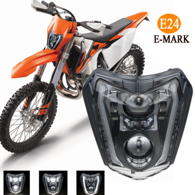 LED Scheinwerfer V4 für KTM 690 SMC R EXC F XC-W Free ES SM 700 Mit Tageslicht