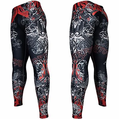 FY-121 GRIFFIN Compression Skin Tights Base layer Spats Rash guard MMA BJJ Gym