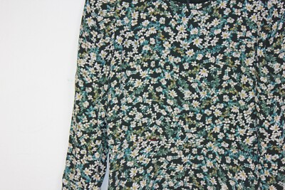 LOFT Long Sleeve Rayon Floral Dress Back Zip Lined Women's Size 6 | eBay