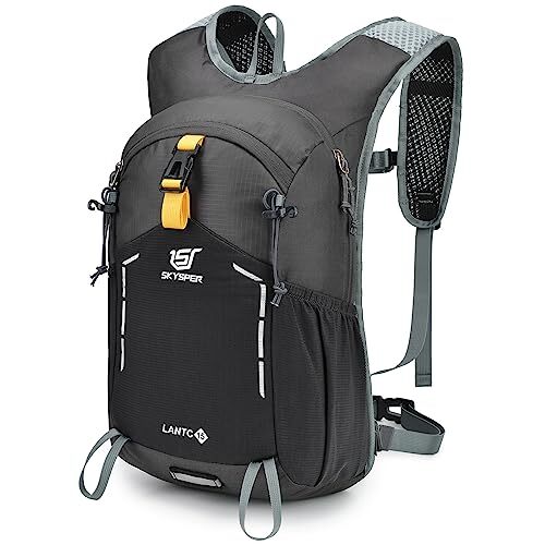 SKYSPER Small Hiking Backpack - 15L Travel Daypack Lightweight Bag Water 