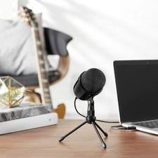 Amazon Basics Desktop Mini Condenser Microphone - Black