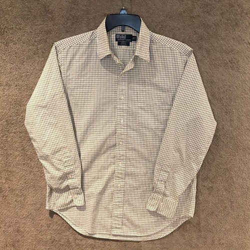 Polo by Ralph Lauren Mens Andrew Classic Fit Long Sleeve Shirt Size 16 34/35 - Picture 6 of 12