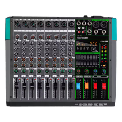 Professional Audio Mixer Depusheng MG8 8 256 DSP Channel Sound Board DJ Mixer UK