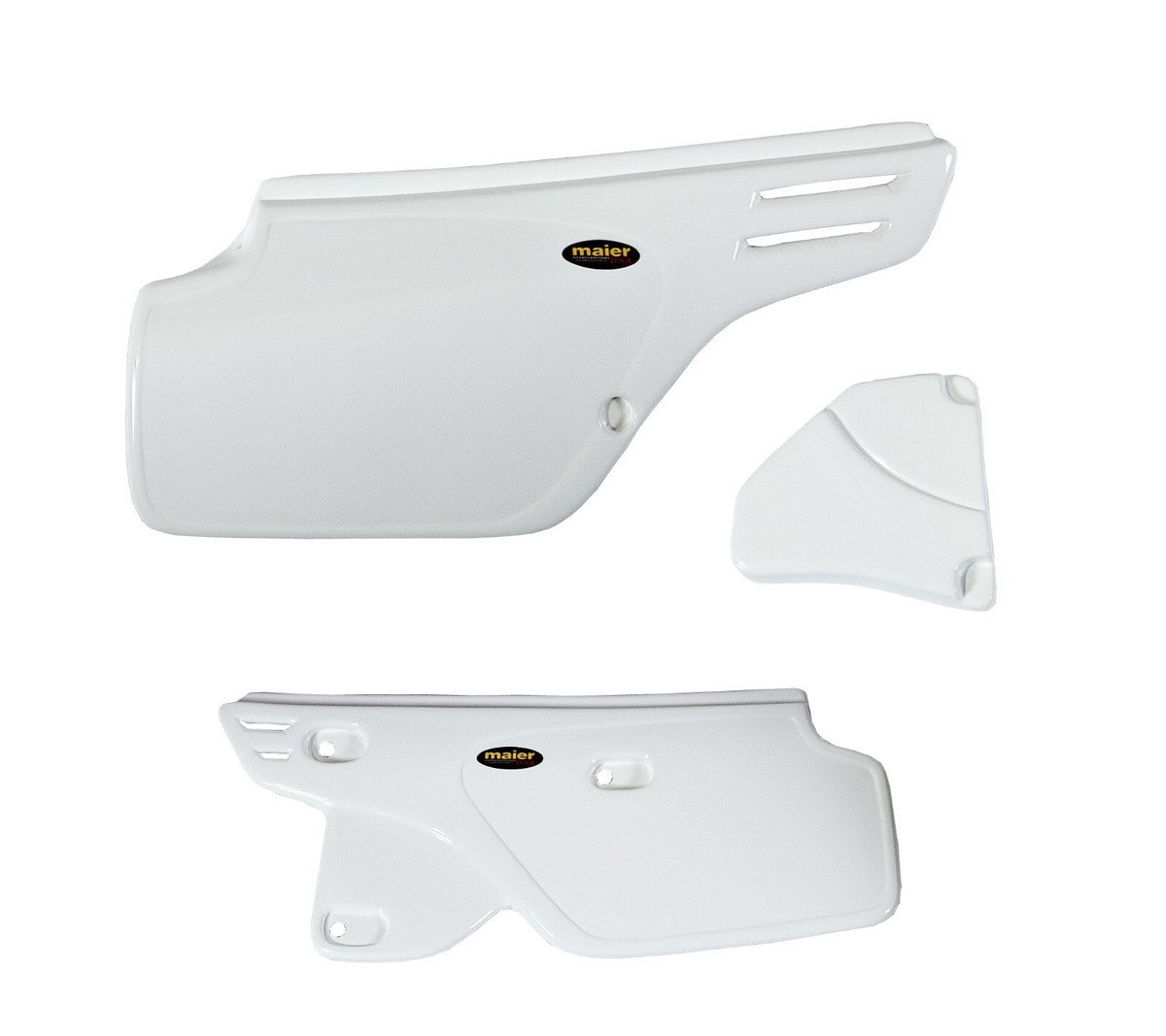 NEW HONDA XR 250R 86 - 95 WHITE PLASTIC MOTORCYCLE SIDE PANELS