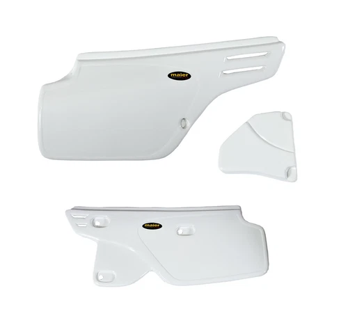 NEW HONDA XR 250R 86 - 95 WHITE PLASTIC MOTORCYCLE SIDE PANELS GUARD XR250R