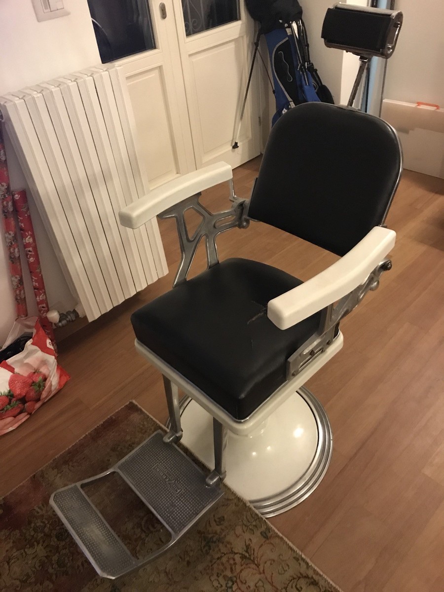 Legno Sedia Barbiere Antica Poltrona Da Barbiere Antiquariato Monte