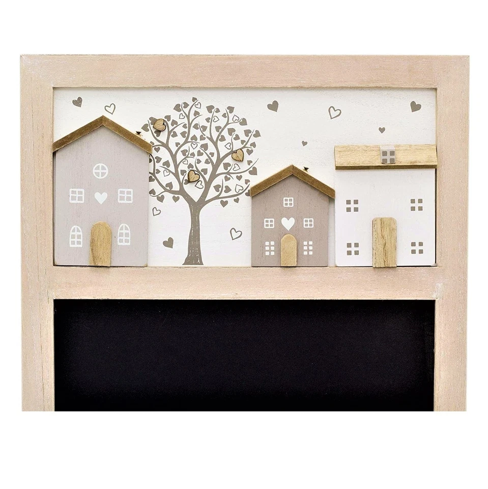 Wooden Blackboard 55cm Shabby Chic Houses Design Memo Menu Chalkboard Kitchen - Image 3 of 3