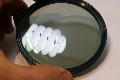 C-PL 86mm Circular Polarizer Filter - with DAMAGED COATING separation - Picture 6 of 14