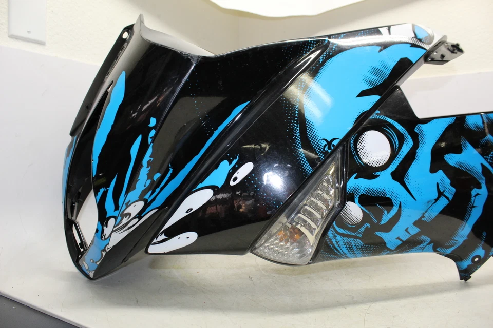 2011 Kawasaki Ninja 650r Ex650c Front Upper Nose Fairing Side Cowl Shroud Set - Image 3 of 4