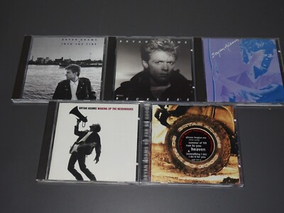 BRYAN ADAMS - 5 VERSCHIEDENE ALBUM-CD:  RECKLESS, INTO THE FIRE....